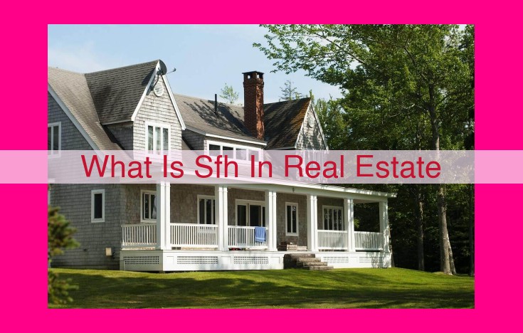 what is sfh in real estate