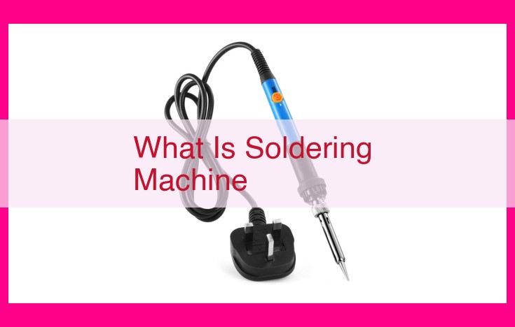 what is soldering machine