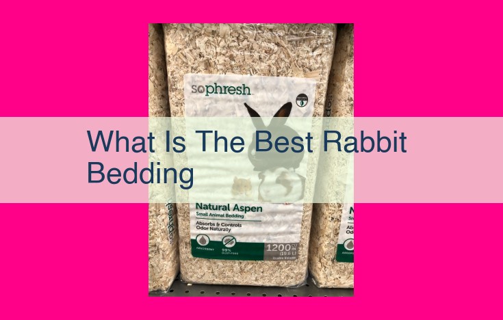 what is the best rabbit bedding