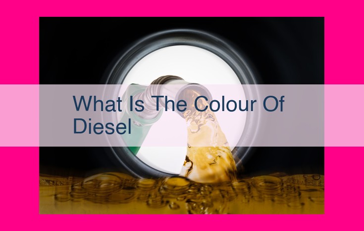 what is the colour of diesel