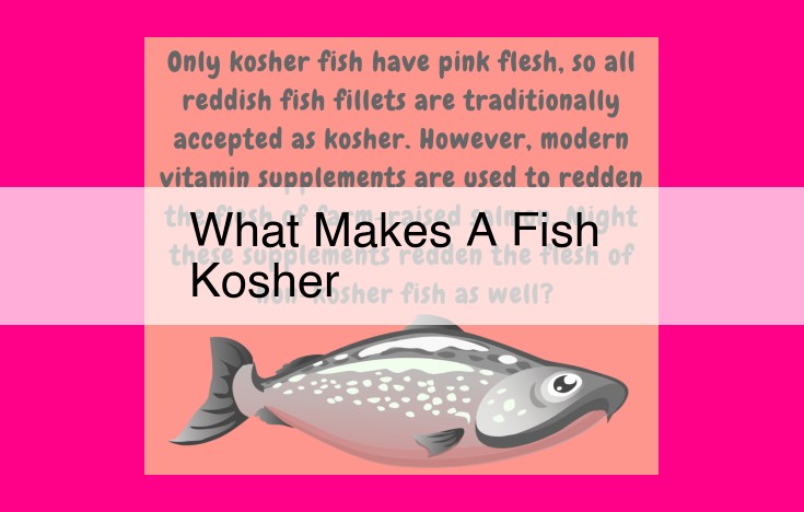 what makes a fish kosher