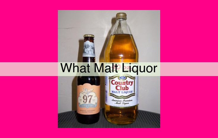 what malt liquor