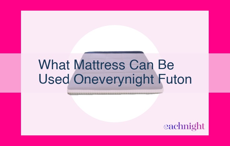 what mattress can be used oneverynight futon