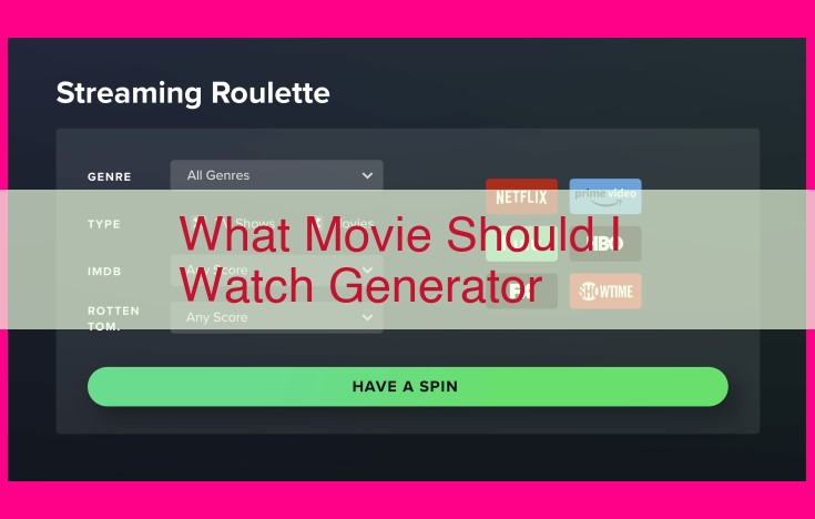 what movie should i watch generator