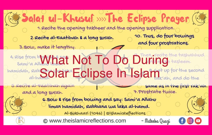 what not to do during solar eclipse in islam