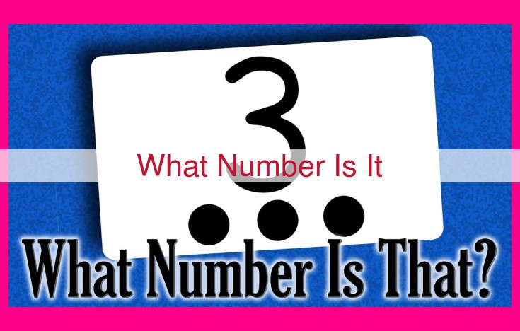 what number is it