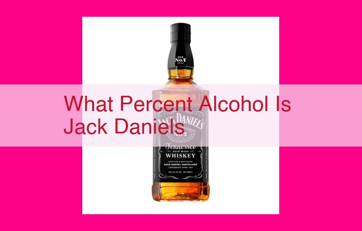 what percent alcohol is jack daniels