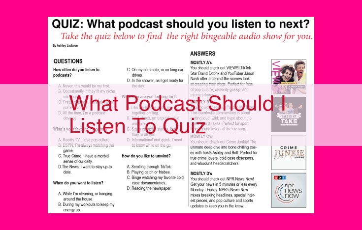 what podcast should i listen to quiz