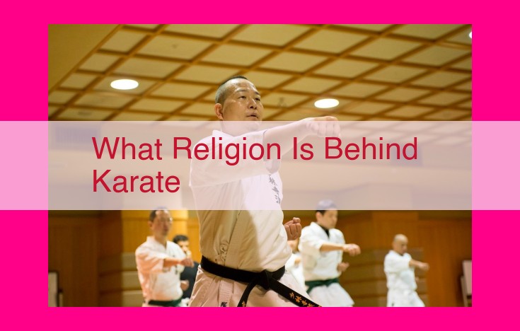 what religion is behind karate