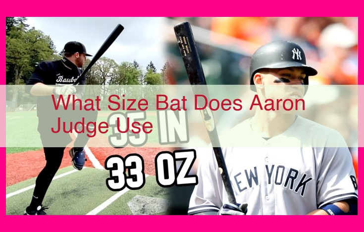 what size bat does aaron judge use