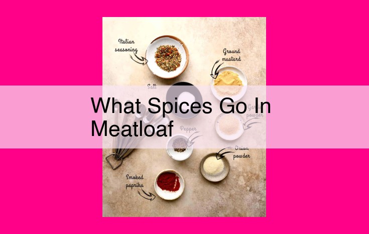 what spices go in meatloaf