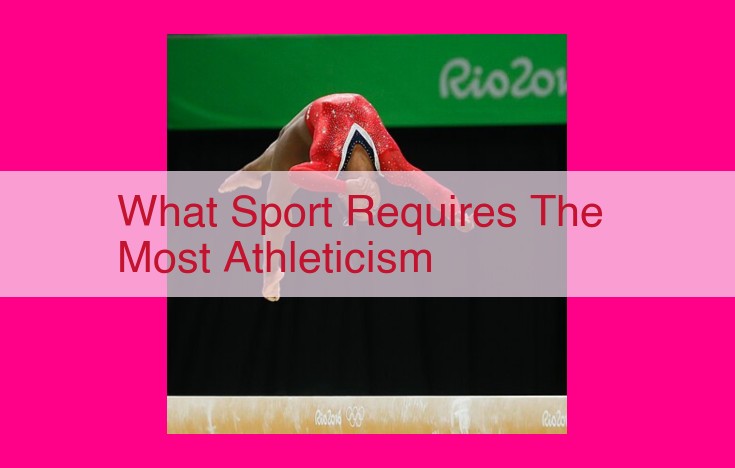 what sport requires the most athleticism