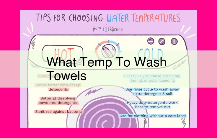 what temp to wash towels