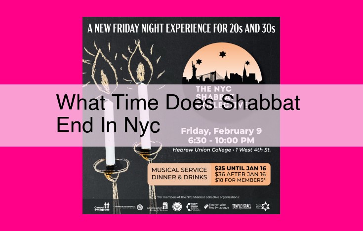 what time does shabbat end in nyc