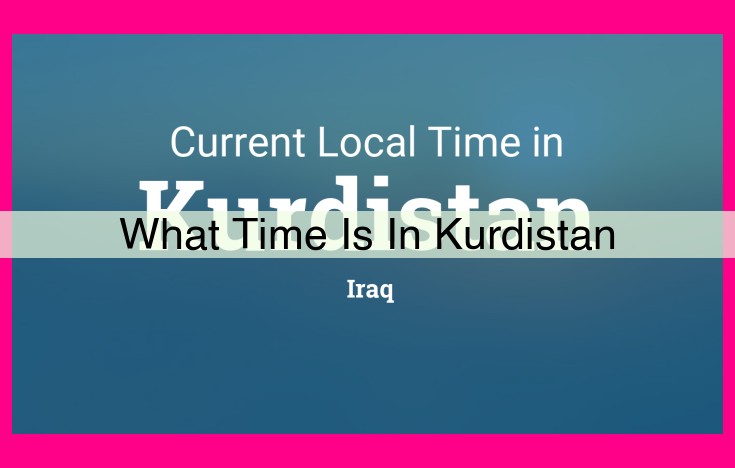 what time is in kurdistan