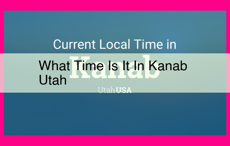 what time is it in kanab utah