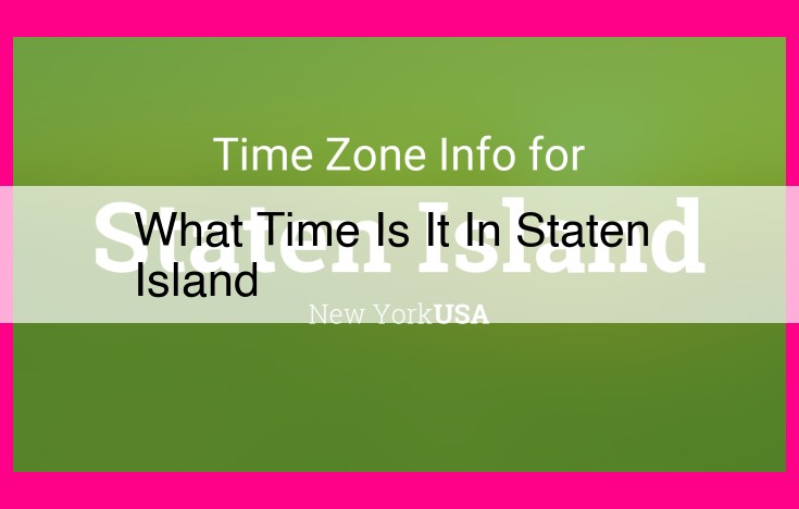 what time is it in staten island