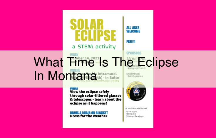 what time is the eclipse in montana