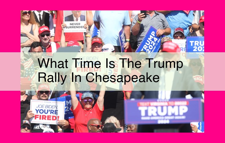 what time is the trump rally in chesapeake