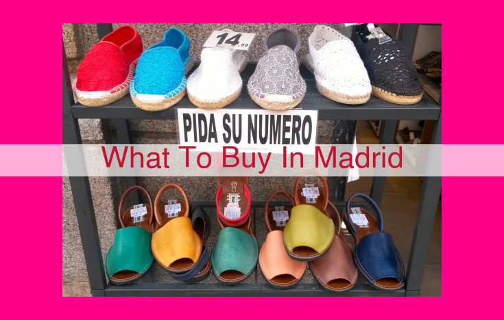 what to buy in madrid