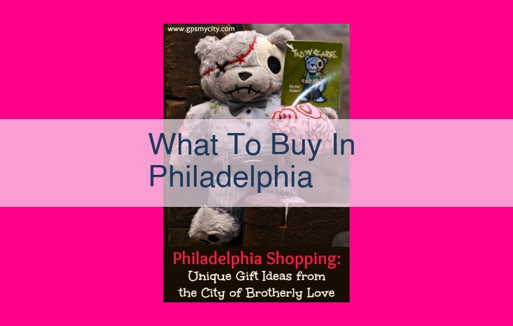 what to buy in philadelphia