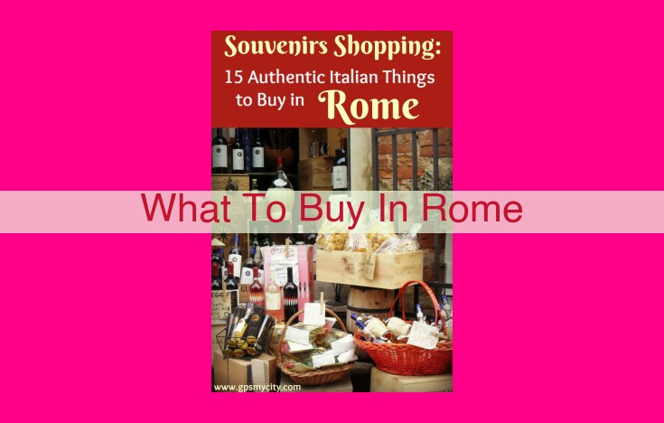 what to buy in rome