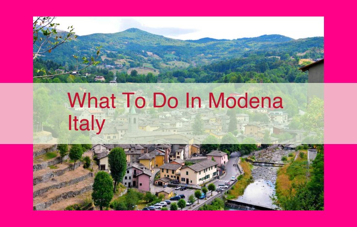 what to do in modena italy