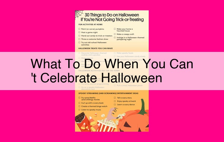 what to do when you can't celebrate halloween