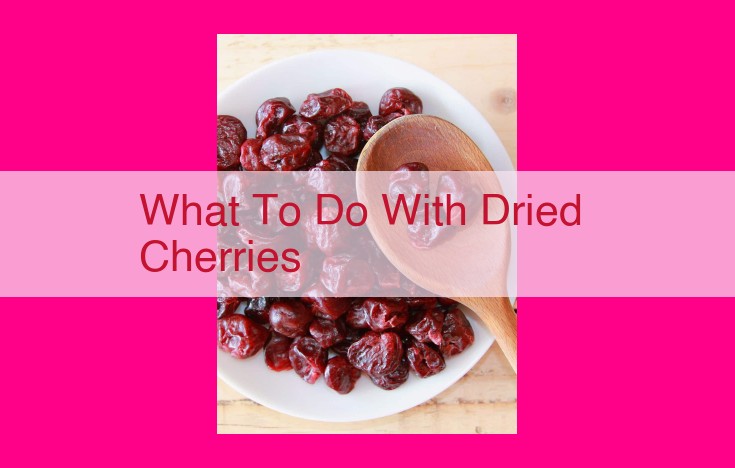 what to do with dried cherries