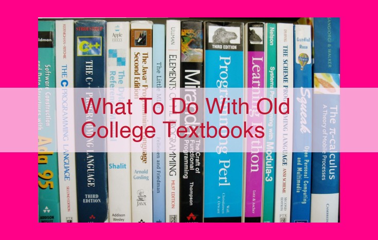 what to do with old college textbooks