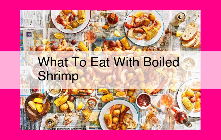 what to eat with boiled shrimp