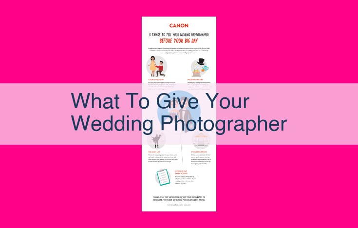 what to give your wedding photographer