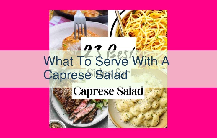 what to serve with a caprese salad