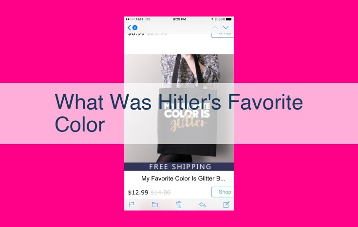 what was hitler's favorite color